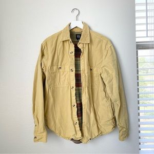 BDG• Oversized Boho Flannel Button Down Shirt Jacket
